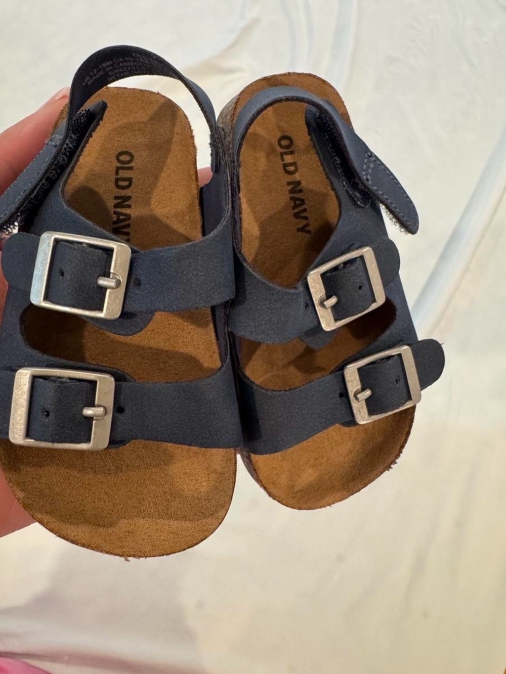 Old Navy Navy Blue Double-Buckle Kids Sandals